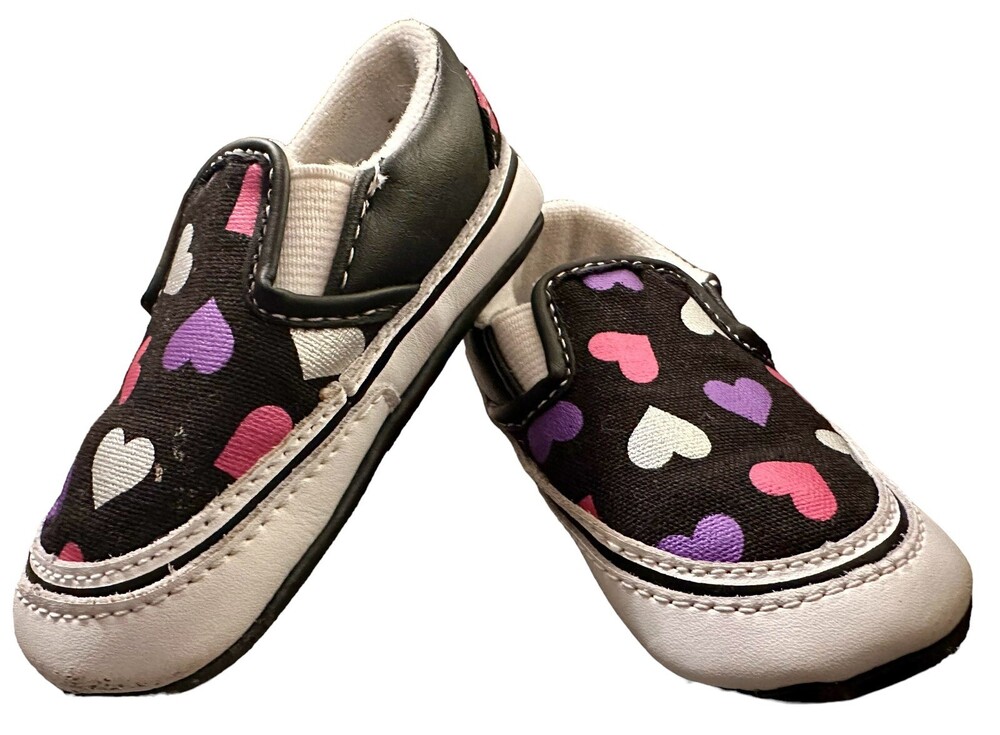 Vans Baby Crib Shoes Slip On Size 4 Soft Bottoms